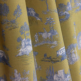Silke Olive Green Printed Percale - Ribes y Casals