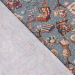 Atelier Blue Printed Percale - Ribes y Casals