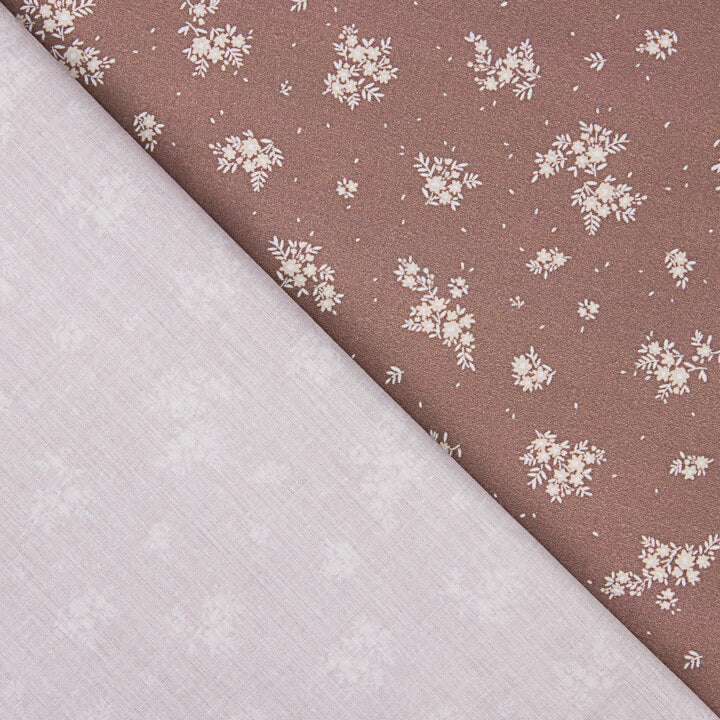 Amélie Old Rose Printed Percale - Ribes y Casals