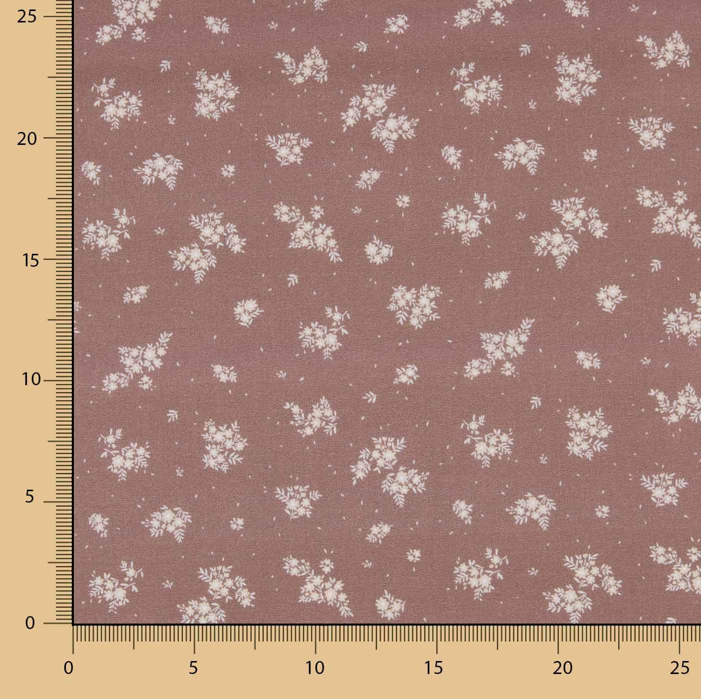 Amélie Old Rose Printed Percale - Ribes y Casals