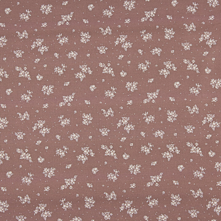 Amélie Old Rose Printed Percale - Ribes y Casals