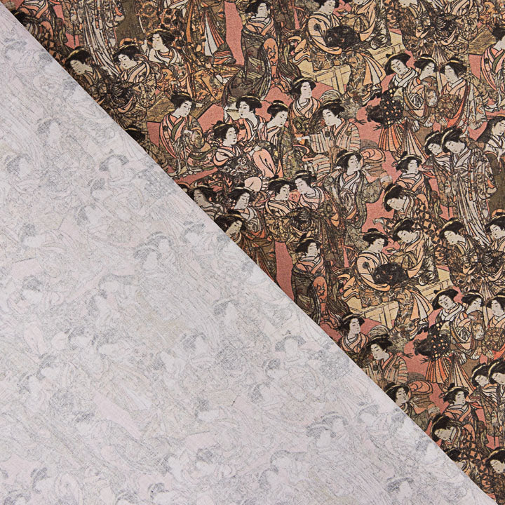 Kyoto Pink Printed Percale - Ribes y Casals