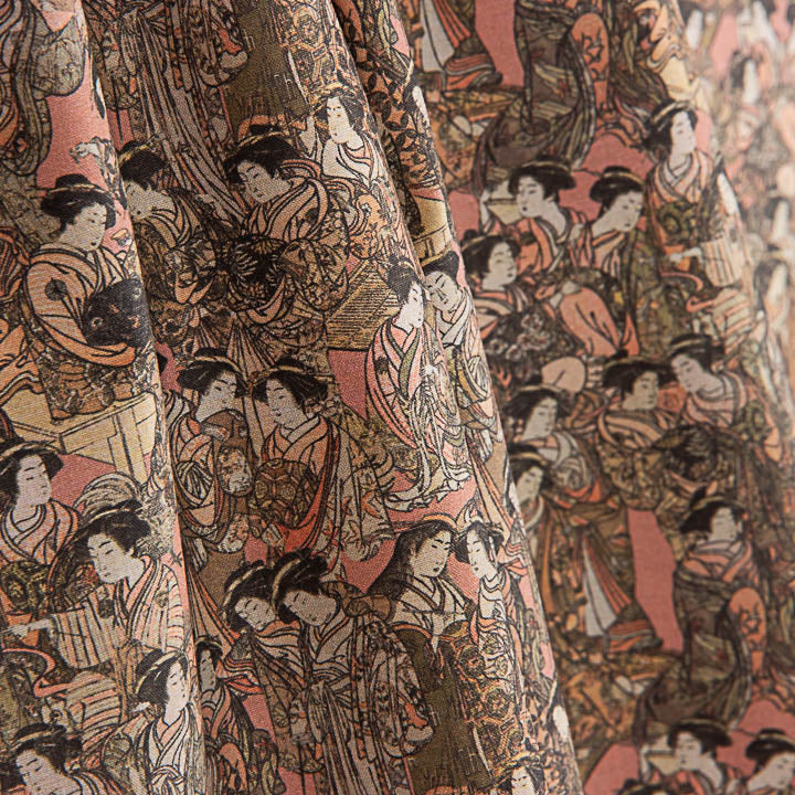 Kyoto Pink Printed Percale - Ribes y Casals
