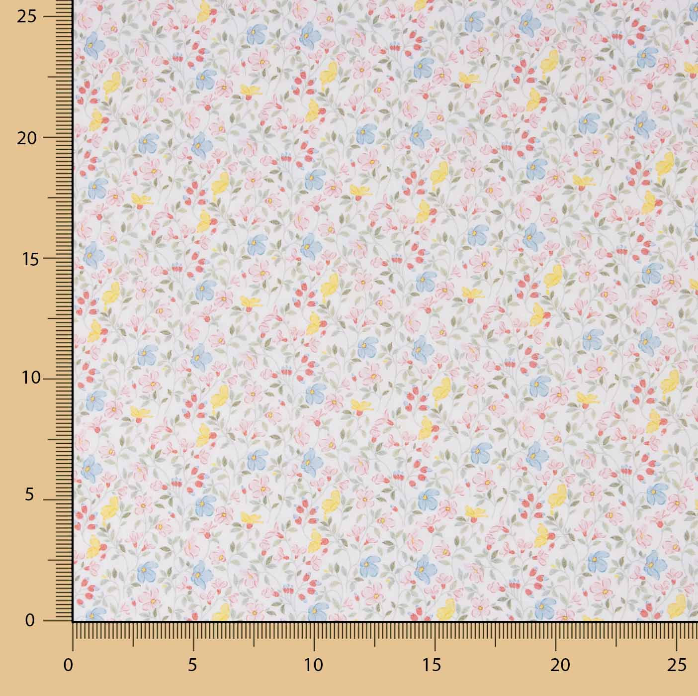 Valentina Multicolour Printed Percale - Ribes y Casals