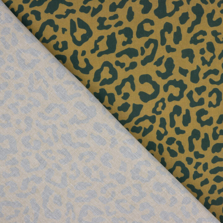 Mustard Green Nairobi Printed Percale - Ribes y Casals