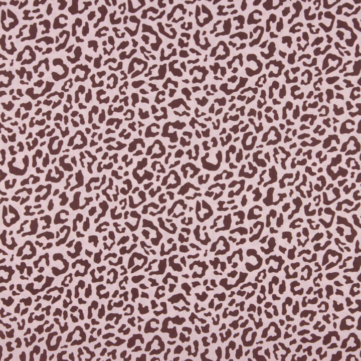 Nairobi Printed Percale – Burgundy and Pink - Ribes y Casals