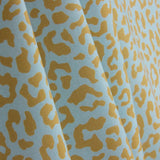 Nairobi Mustard Blue Printed Percale - Ribes y Casals