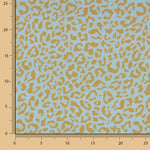 Nairobi Mustard Blue Printed Percale - Ribes y Casals