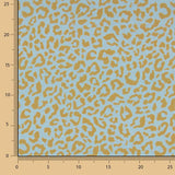 Nairobi Mustard Blue Printed Percale - Ribes y Casals
