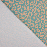 Nairobi Printed Percale – Pink and Aquamarine - Ribes y Casals