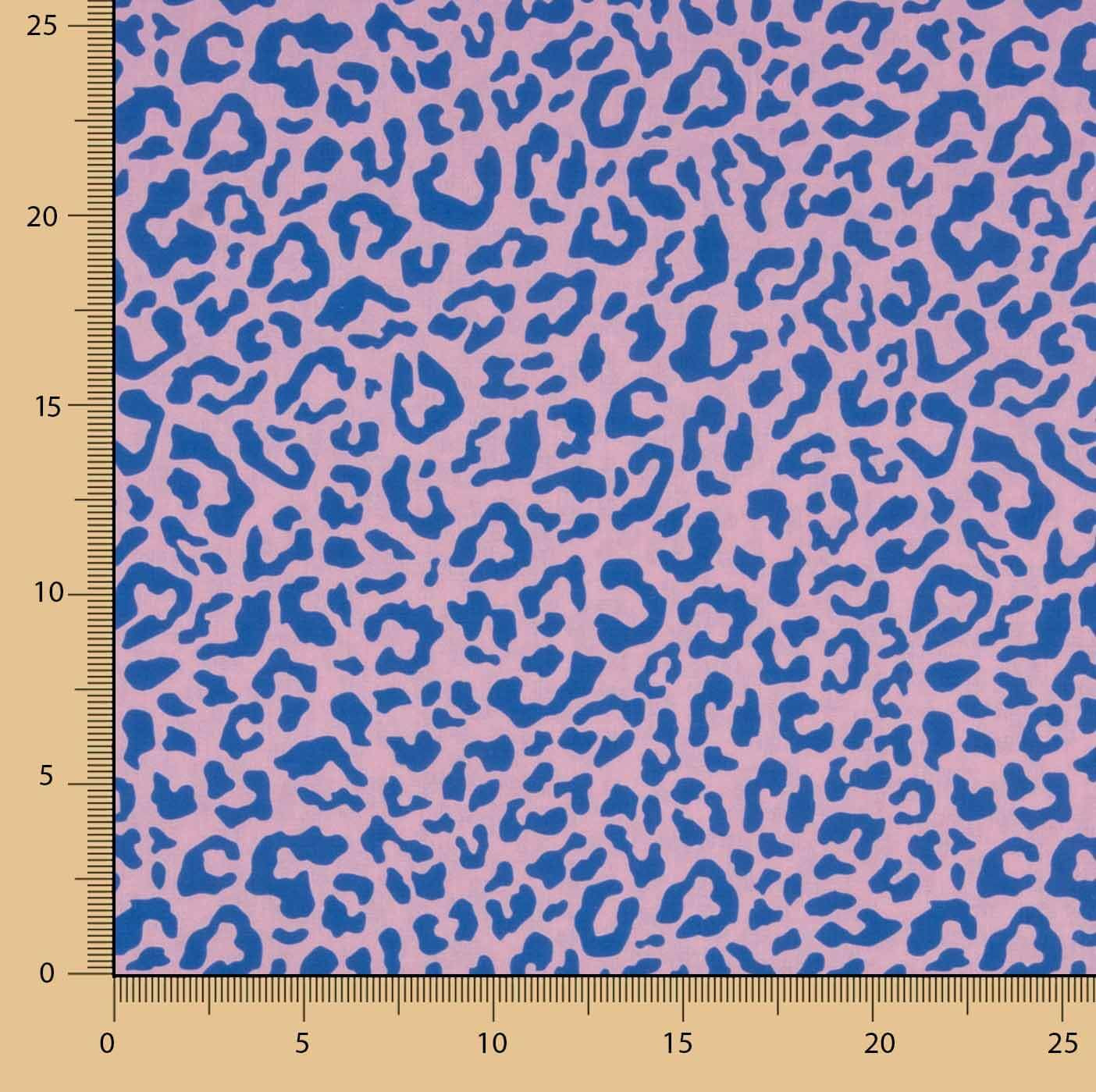 Nairobi Pink and Blue Printed Percale - Ribes y Casals