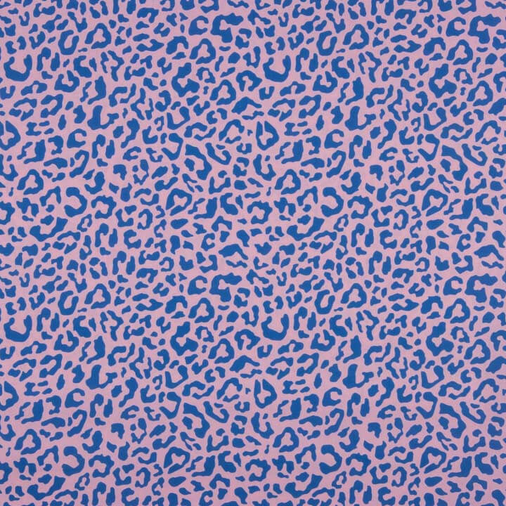 Nairobi Pink and Blue Printed Percale - Ribes y Casals