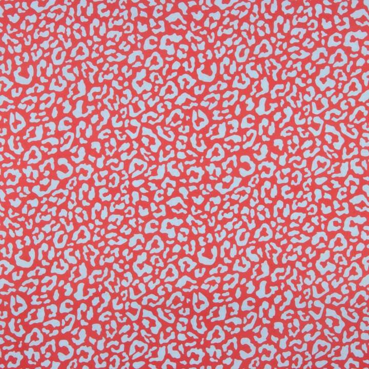 Nairobi Red and Blue Printed Percale - Ribes y Casals