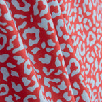 Nairobi Red and Blue Printed Percale - Ribes y Casals