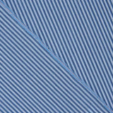 Two-tone blue 1 mm stripes on percale - Ribes y Casals