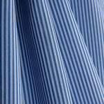 Two-tone blue 1 mm stripes on percale - Ribes y Casals