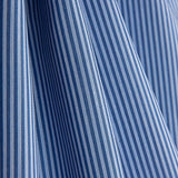 Two-tone blue 1 mm stripes on percale - Ribes y Casals