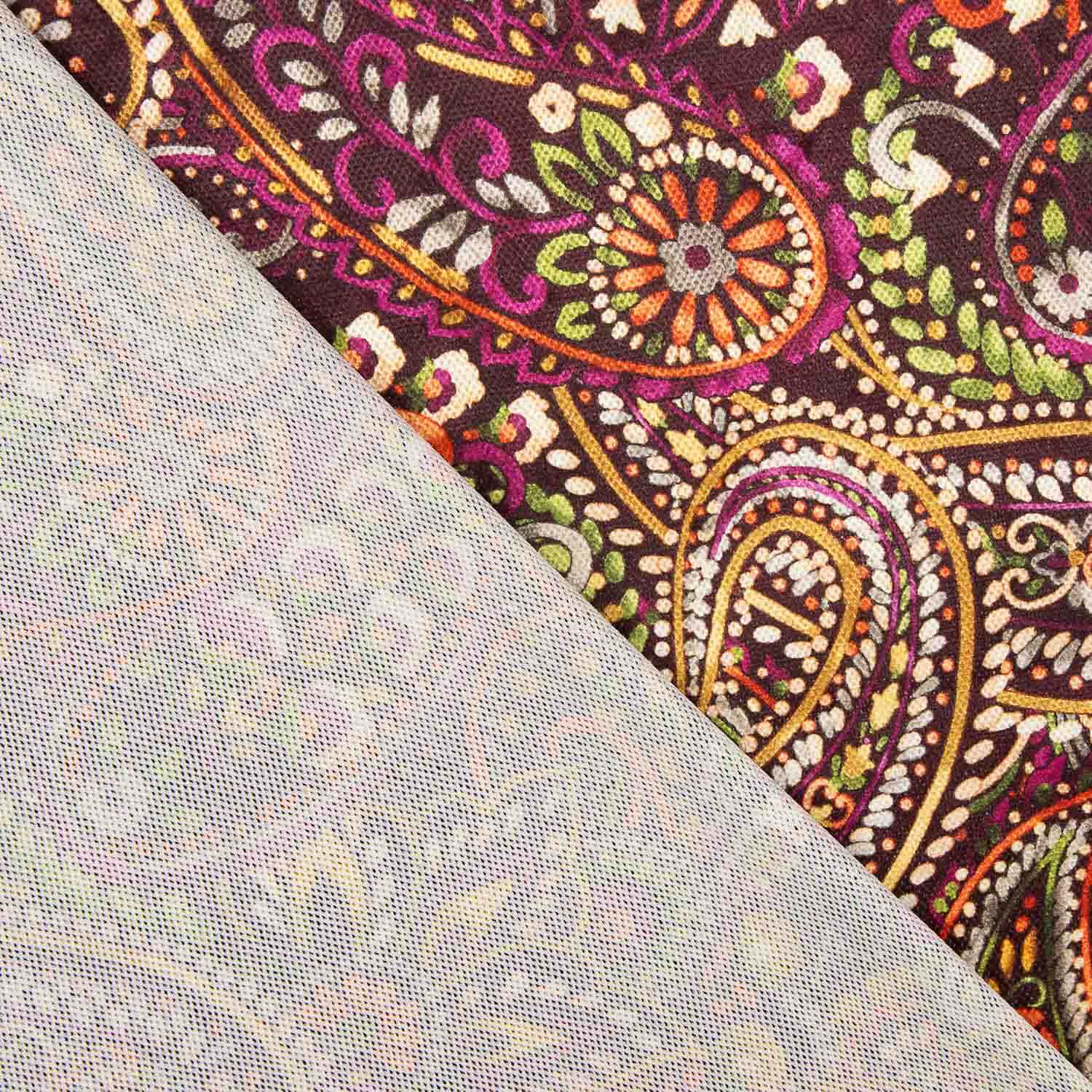 Velvety Paisley Fuchsia Dot - Ribes y Casals