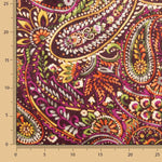 Velvety Paisley Fuchsia Dot - Ribes y Casals