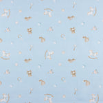 Piqué Algodón Juguetes Bebé Azul Cielo - Ribes y Casals