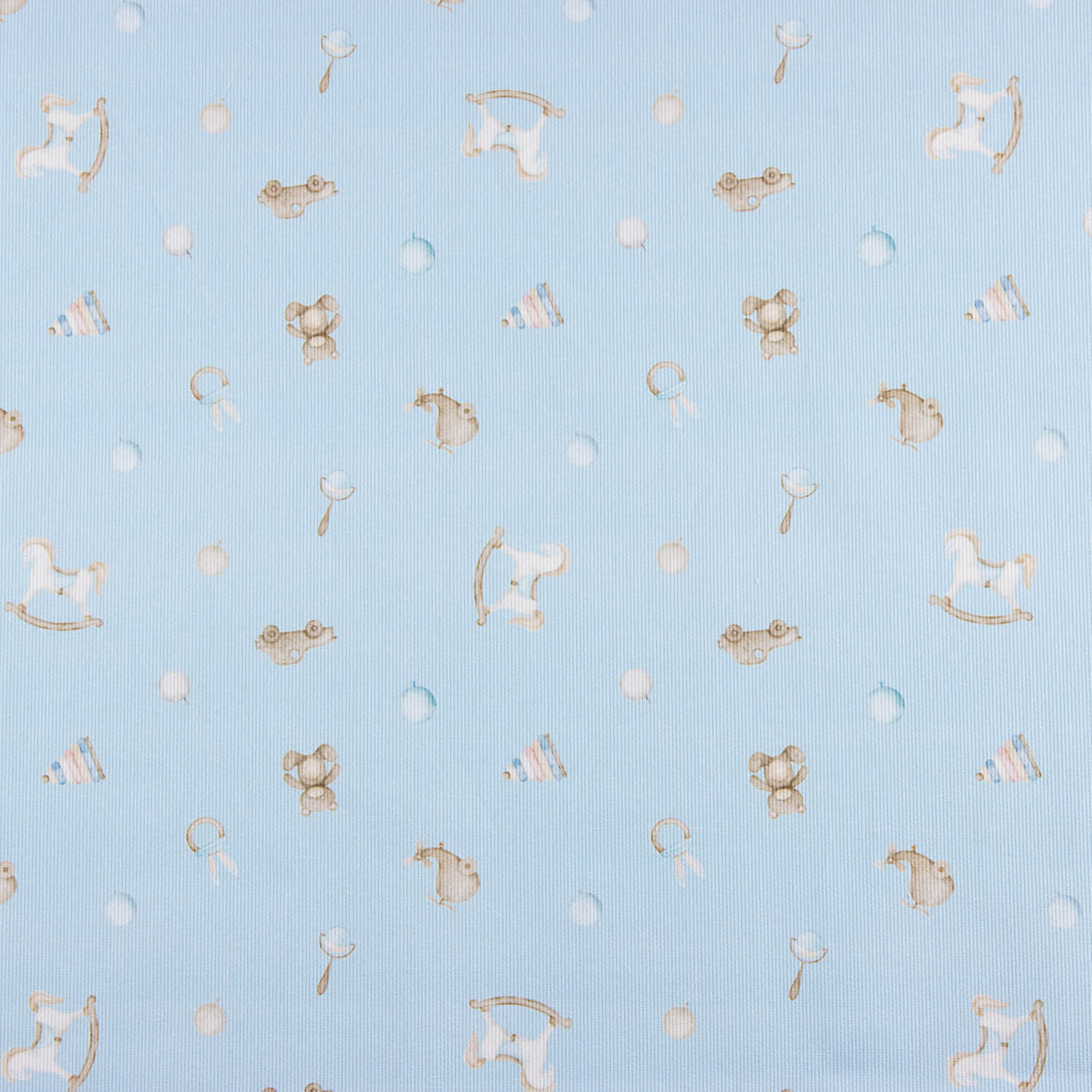 Sky Blue Cotton Piqué Baby Toys - Ribes y Casals
