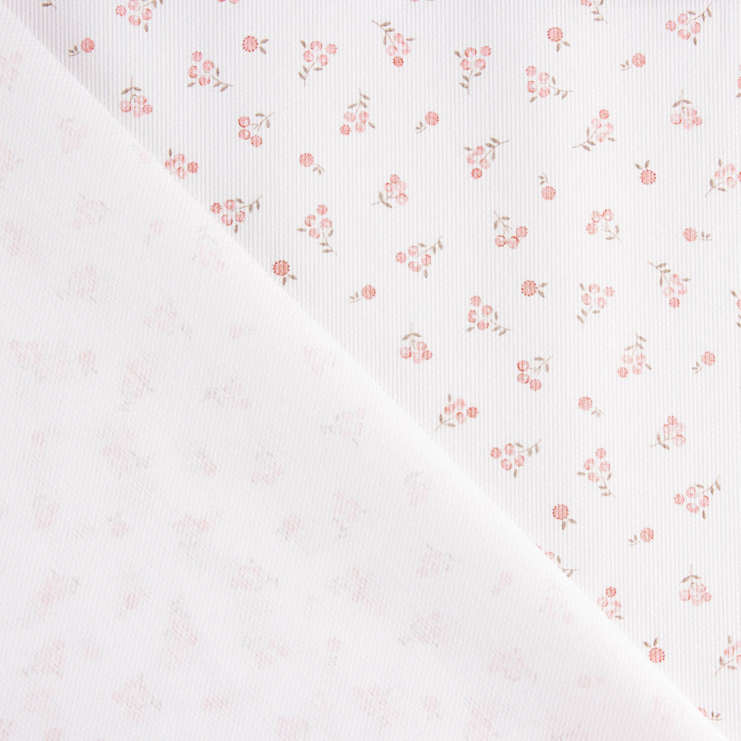 Pink Mini Flower Cotton Piqué - Ribes y Casals