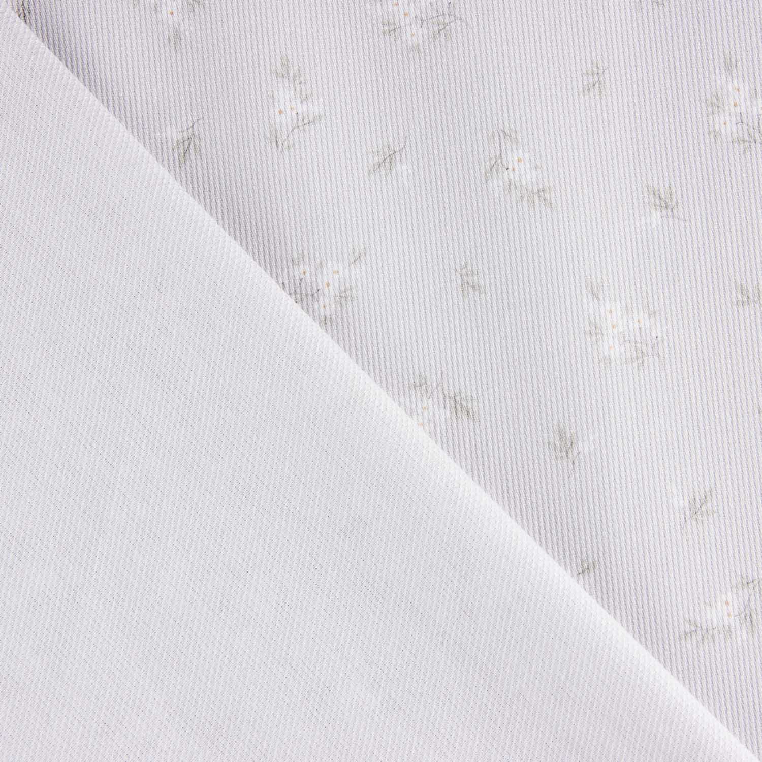 Piqué Algodón Mini Ramitas Gris - Ribes y Casals