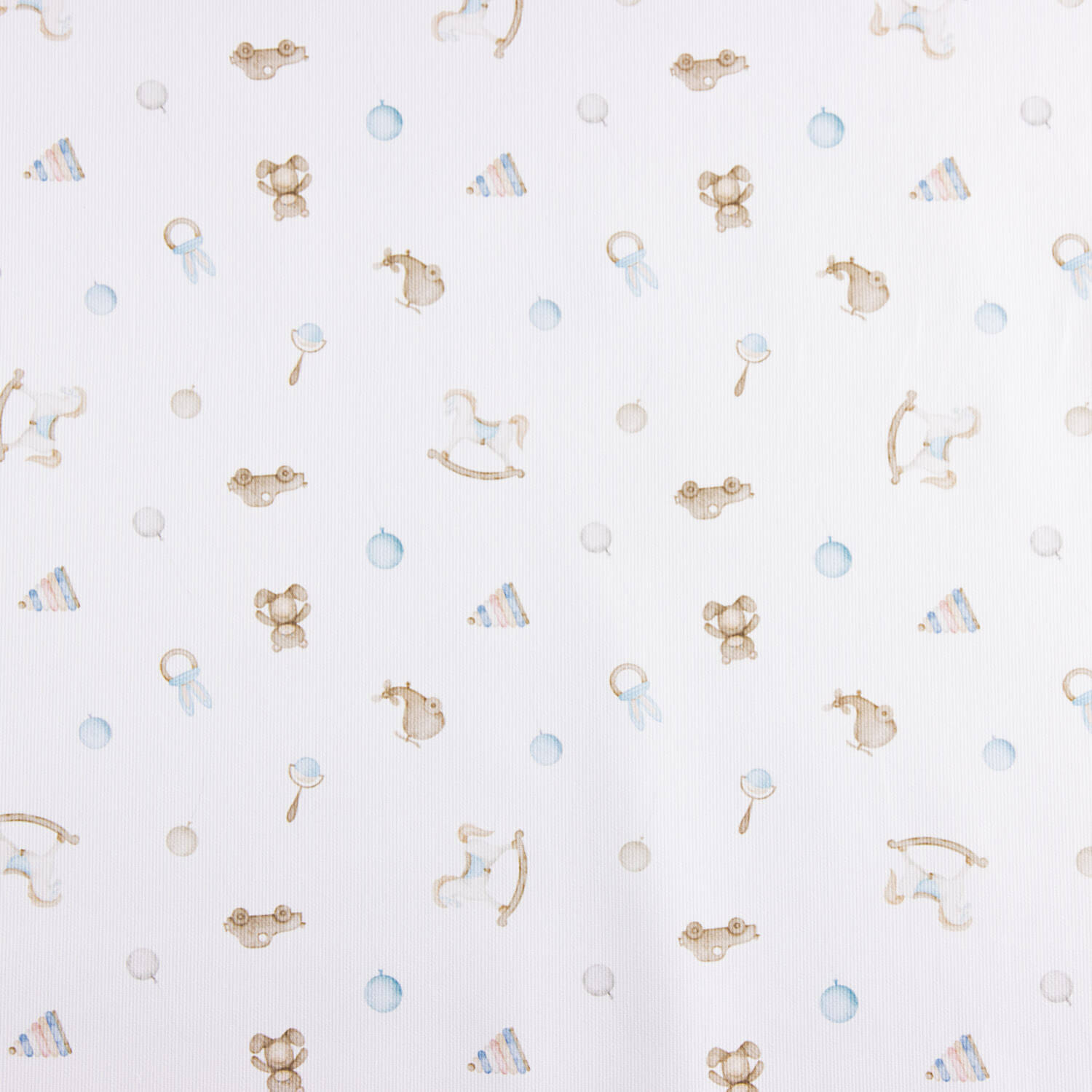 Piqué Cotton Baby Toys Blue - Ribes y Casals