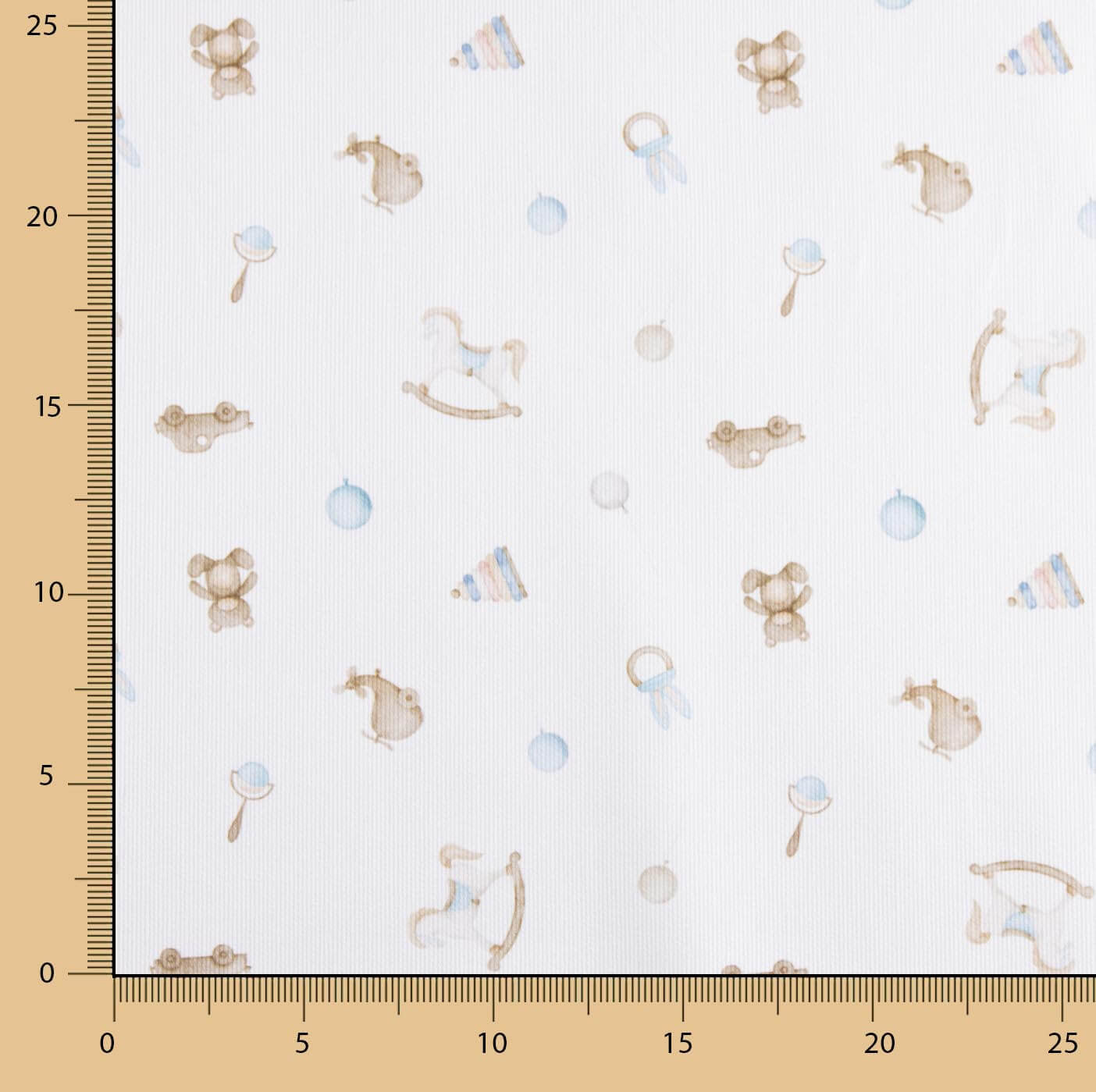 Piqué Cotton Baby Toys Blue - Ribes y Casals