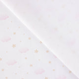 Pink Clouds and Stars Cotton Piqué - Ribes y Casals