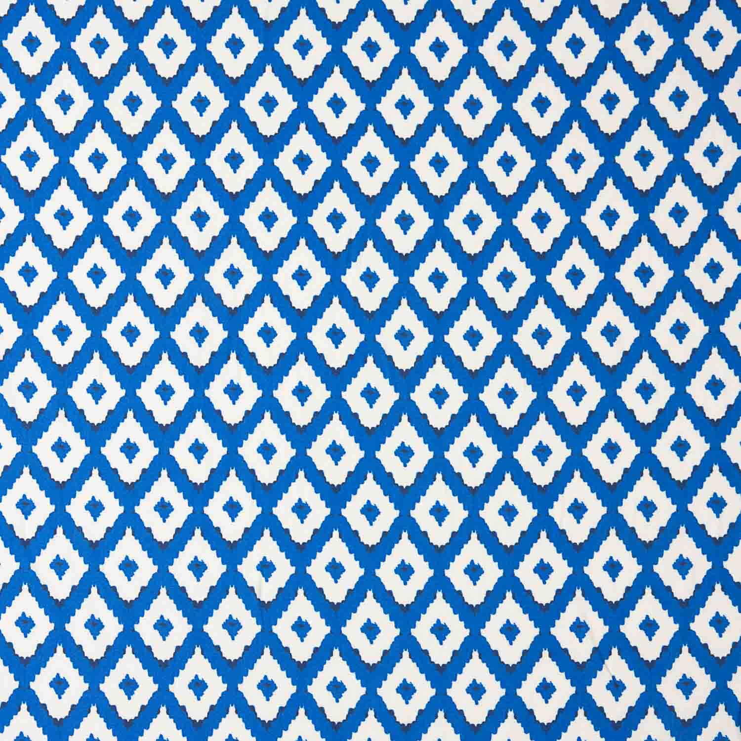Blue Ikat Print Viscose - Ribes y Casals
