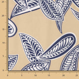 Blue Coralia Printed Viscose - Ribes y Casals