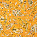 Soft Orange Paisley Print Viscose - Ribes y Casals