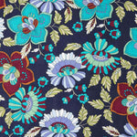 Blue Bohemian Garden Printed Viscose - Ribes y Casals