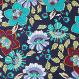 Blue Bohemian Garden Printed Viscose - Ribes y Casals