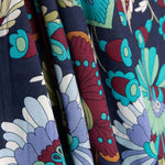 Blue Bohemian Garden Printed Viscose - Ribes y Casals
