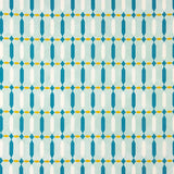 Aqua Green Geometric Print Viscose - Ribes y Casals