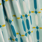 Aqua Green Geometric Print Viscose - Ribes y Casals