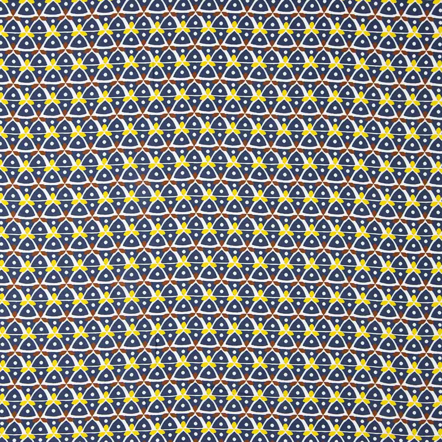 Kaleido Navy Blue Printed Viscose - Ribes y Casals
