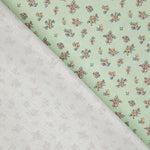 Vintage Print Percale in Seafoam Green - Ribes y Casals