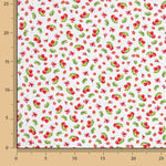Organic Cotton Poplin with Cherry Print - Ribes y Casals