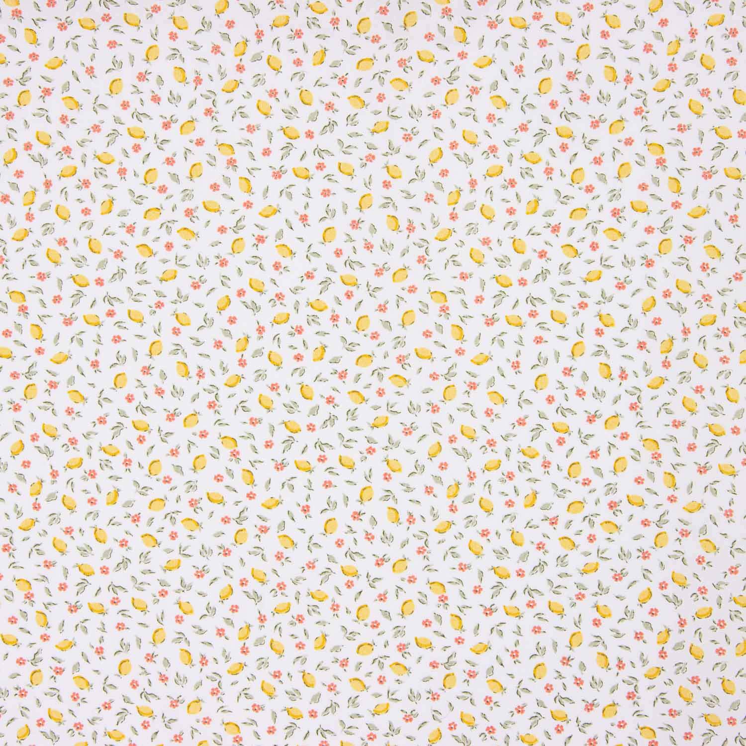 Organic Cotton Poplin with Lemon Print - Ribes y Casals