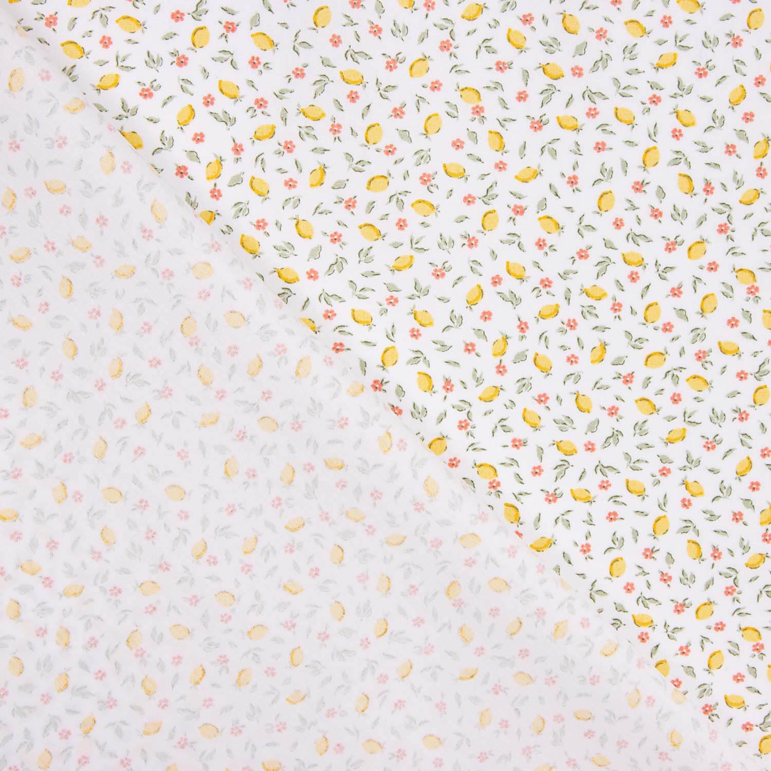 Organic Cotton Poplin with Lemon Print - Ribes y Casals