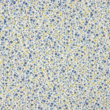 Organic Cotton Poplin with Blue Flower Print - Ribes y Casals