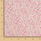 Organic Cotton Poplin with Fuchsia Thousand Flowers Print - Ribes y Casals