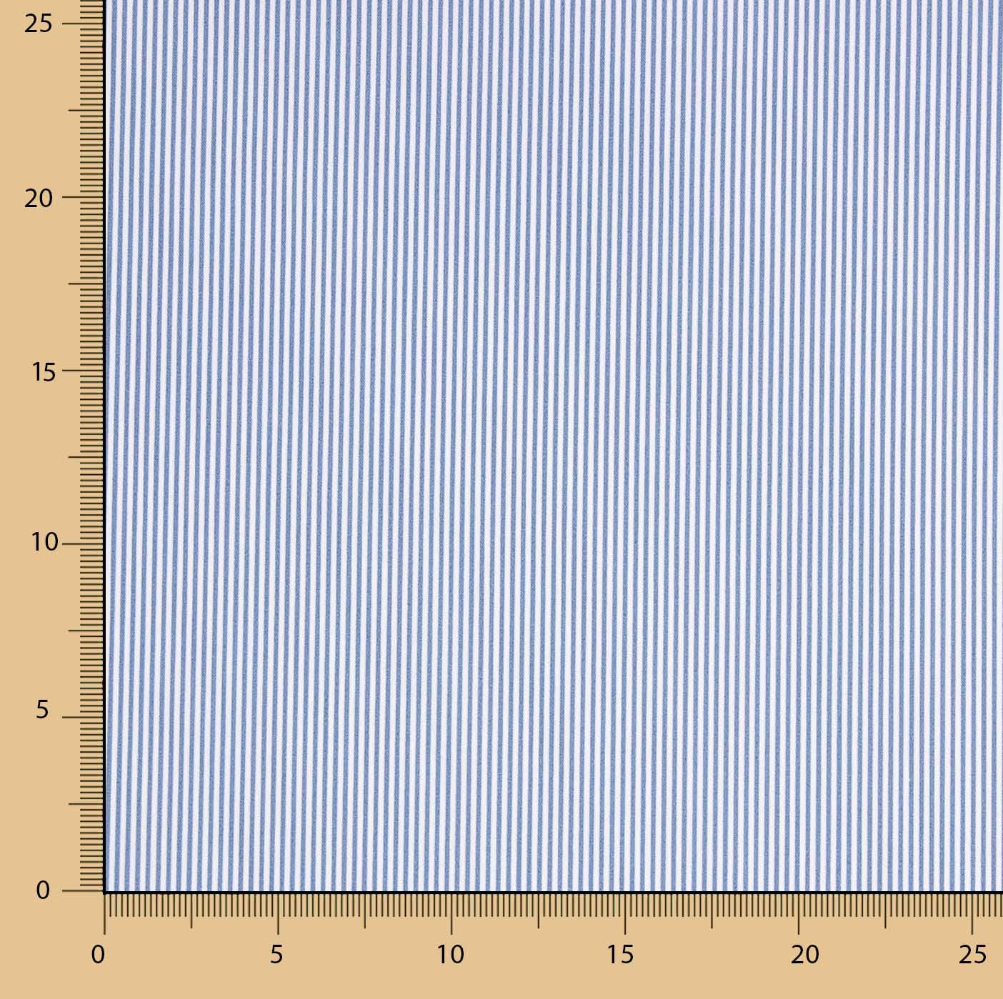 Organic Cotton Poplin Blue and White Stripes - Ribes y Casals