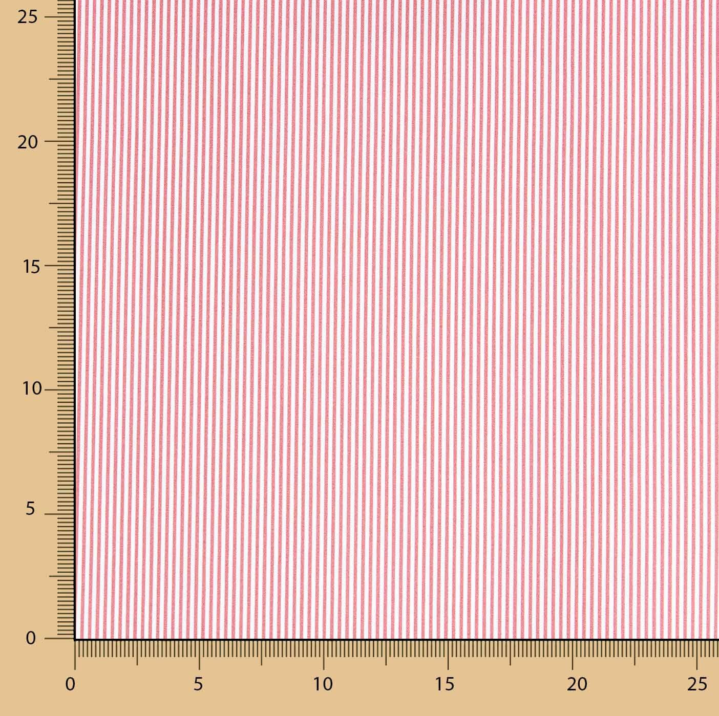 Red and White Organic Cotton Poplin - Ribes y Casals