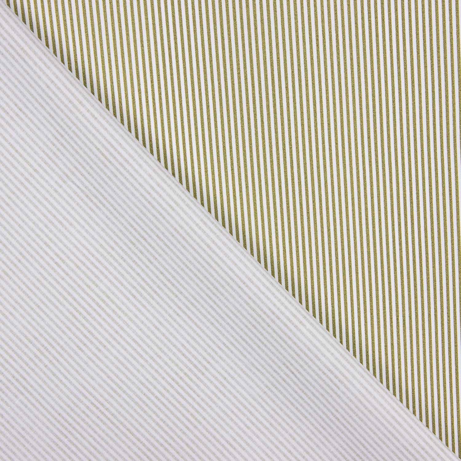 Green and White Organic Cotton Poplin - Ribes y Casals