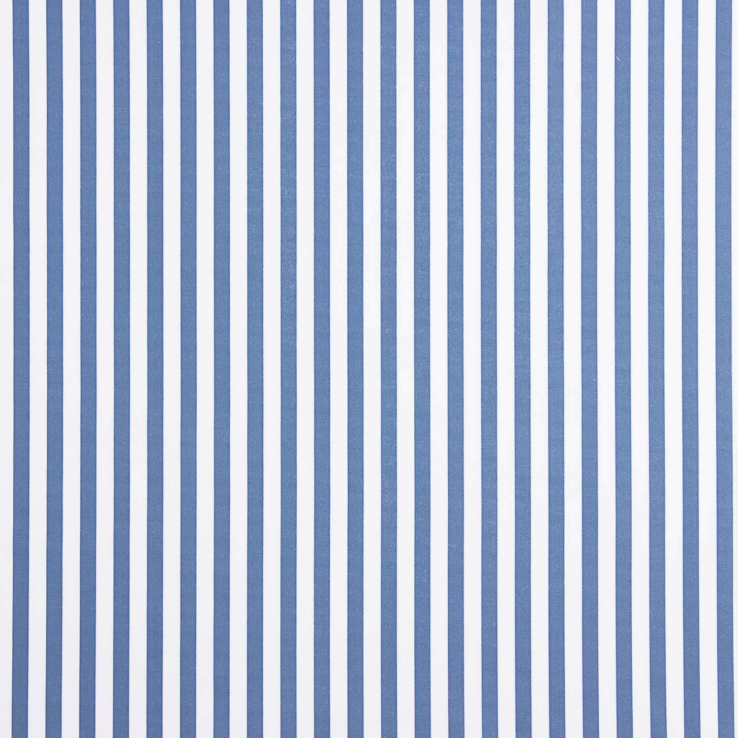 Organic Cotton Poplin Blue and White Stripes - Ribes y Casals