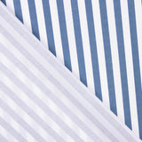 Organic Cotton Poplin Blue and White Stripes - Ribes y Casals